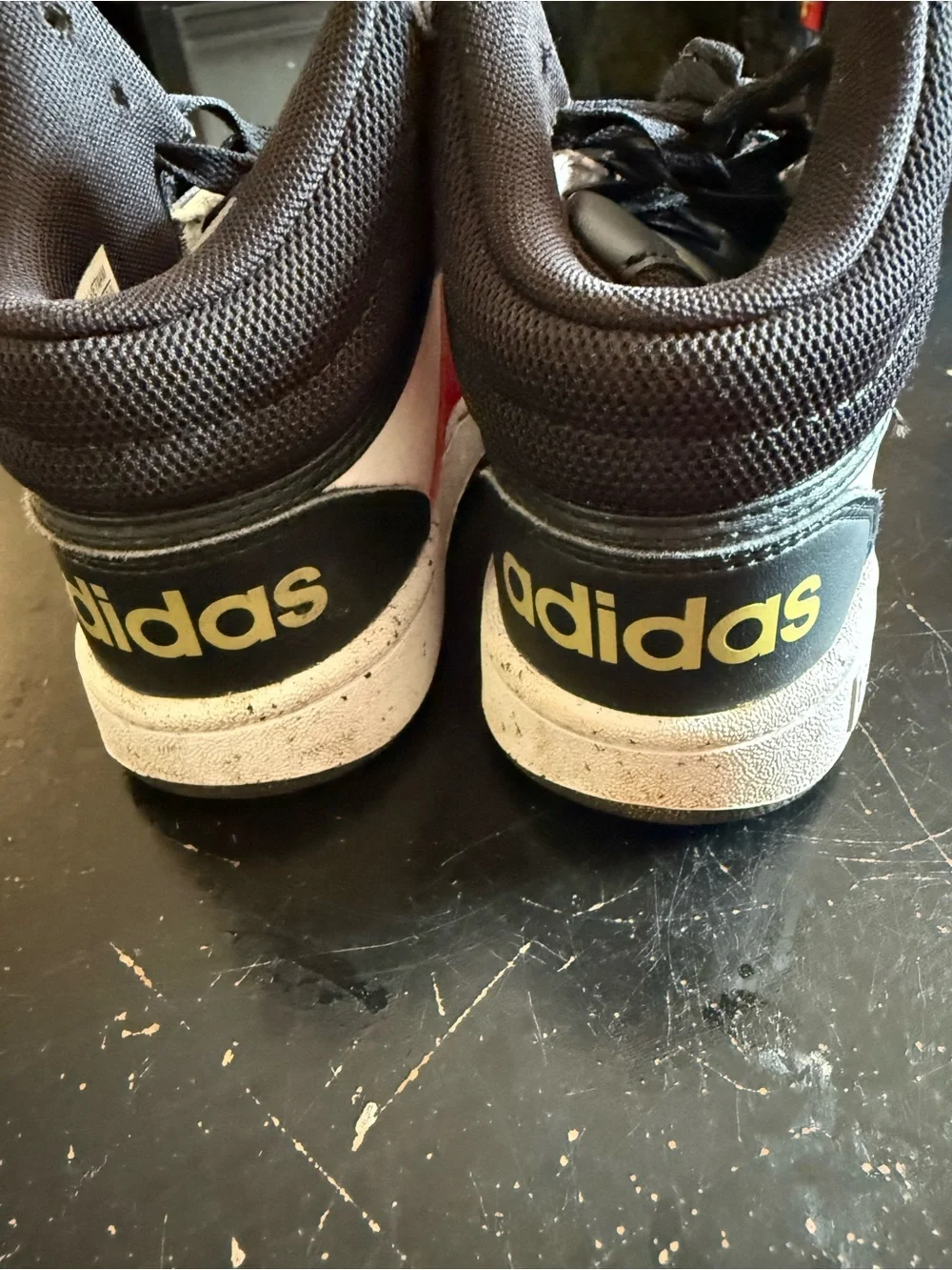adidas Kids Sneakers in Black, White & Red